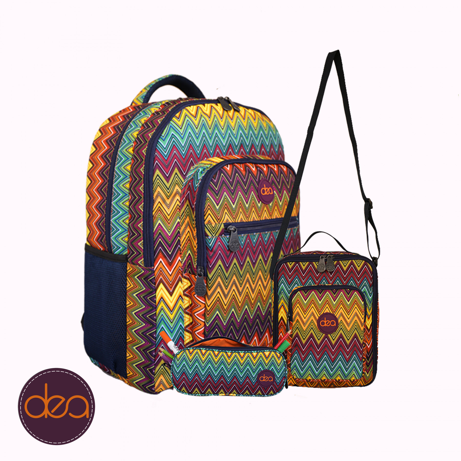 Zigzag school bag cheap