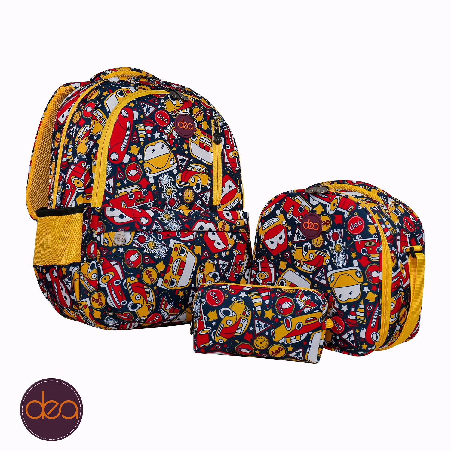 Funny Cars dea-wonder school set 3 pcs "size17"
