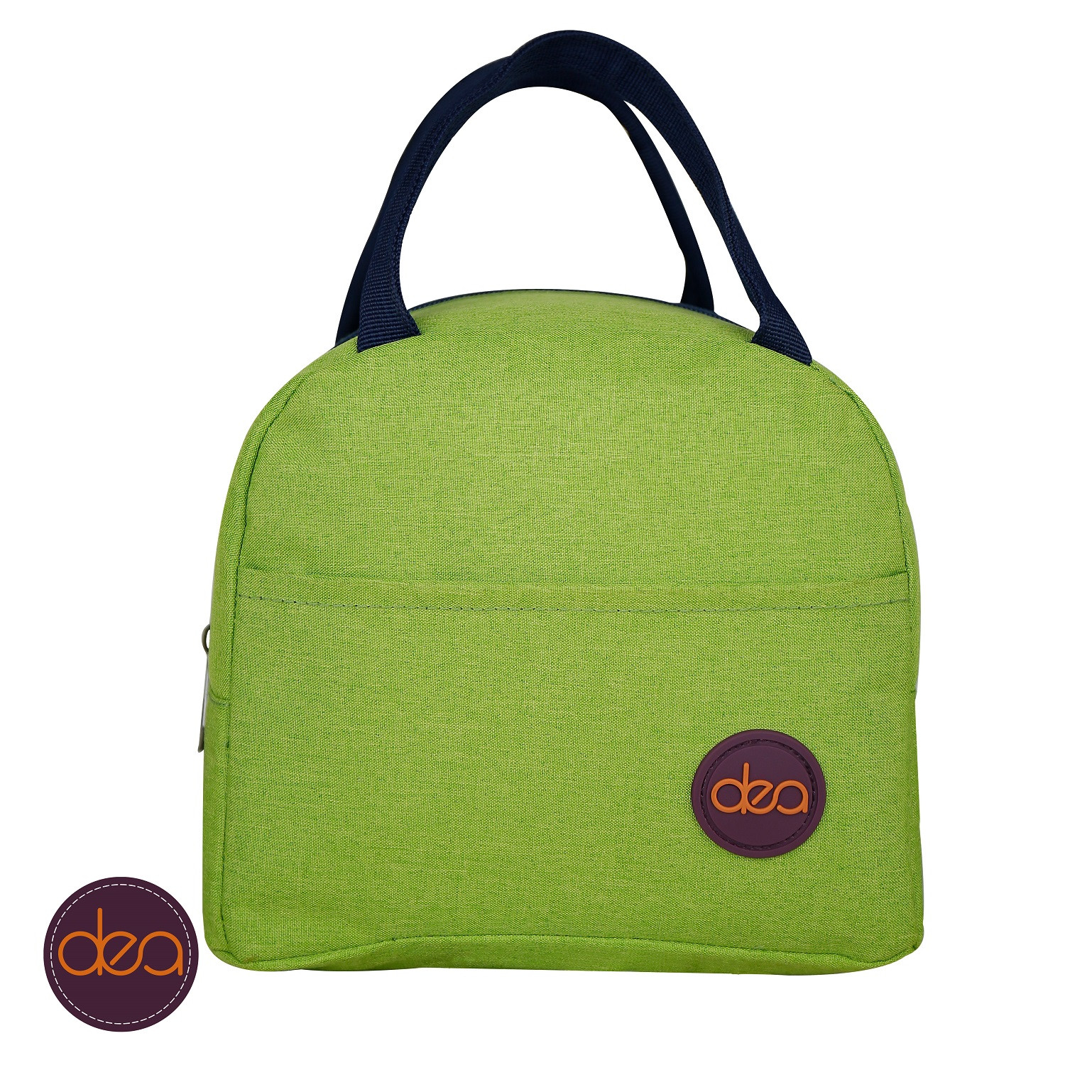 Lime Green Dea Small Lunch Bag With Handles