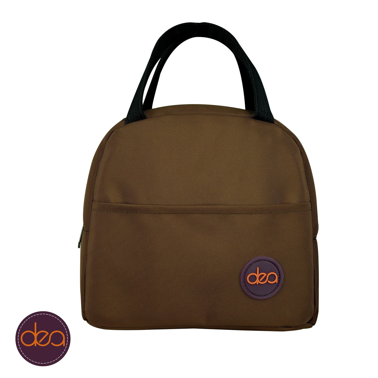 Brown Dea Lunch Bag With Handles