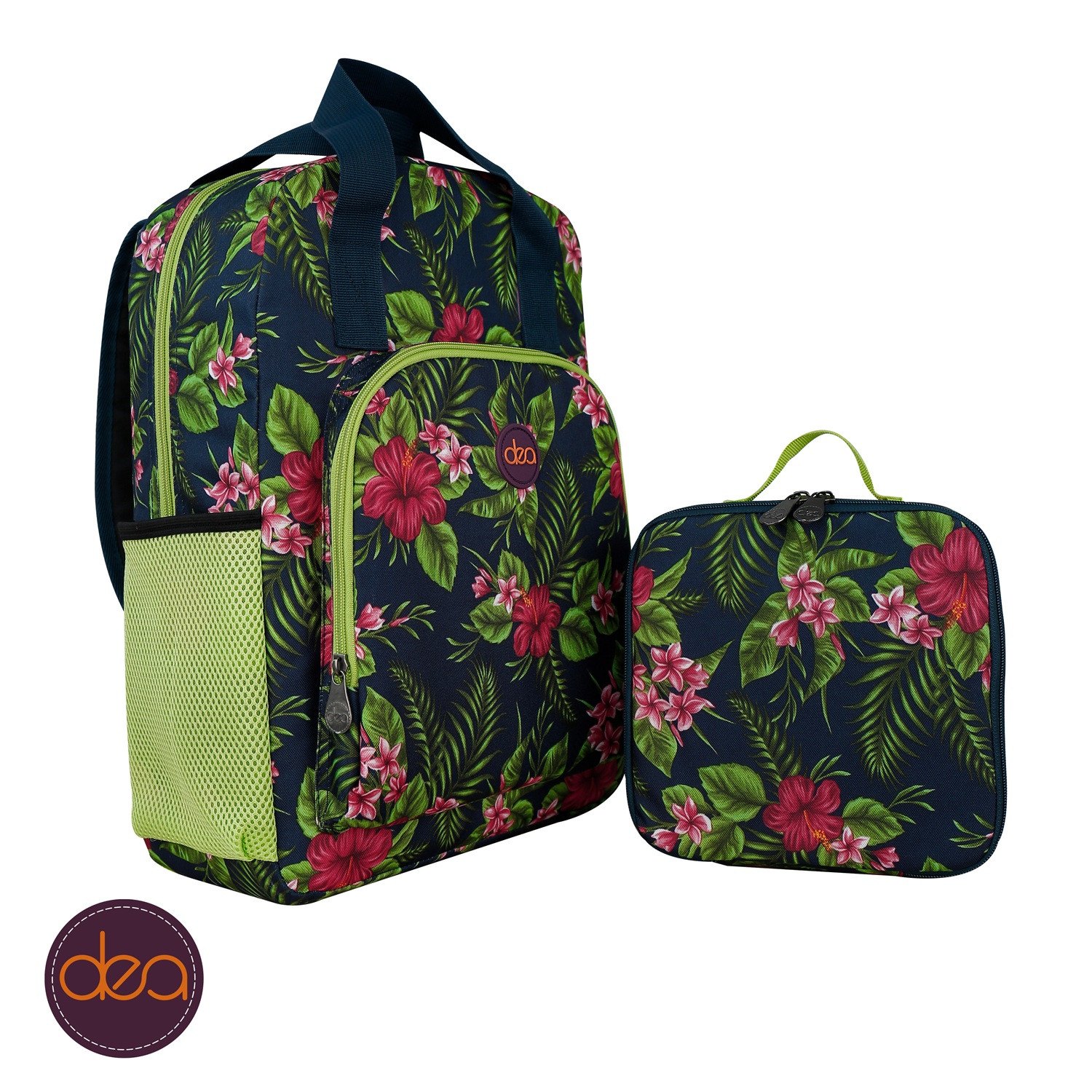Wild Roses dea-bloom Set: Laptop Backpack 15.6" + Free Lunch Bag