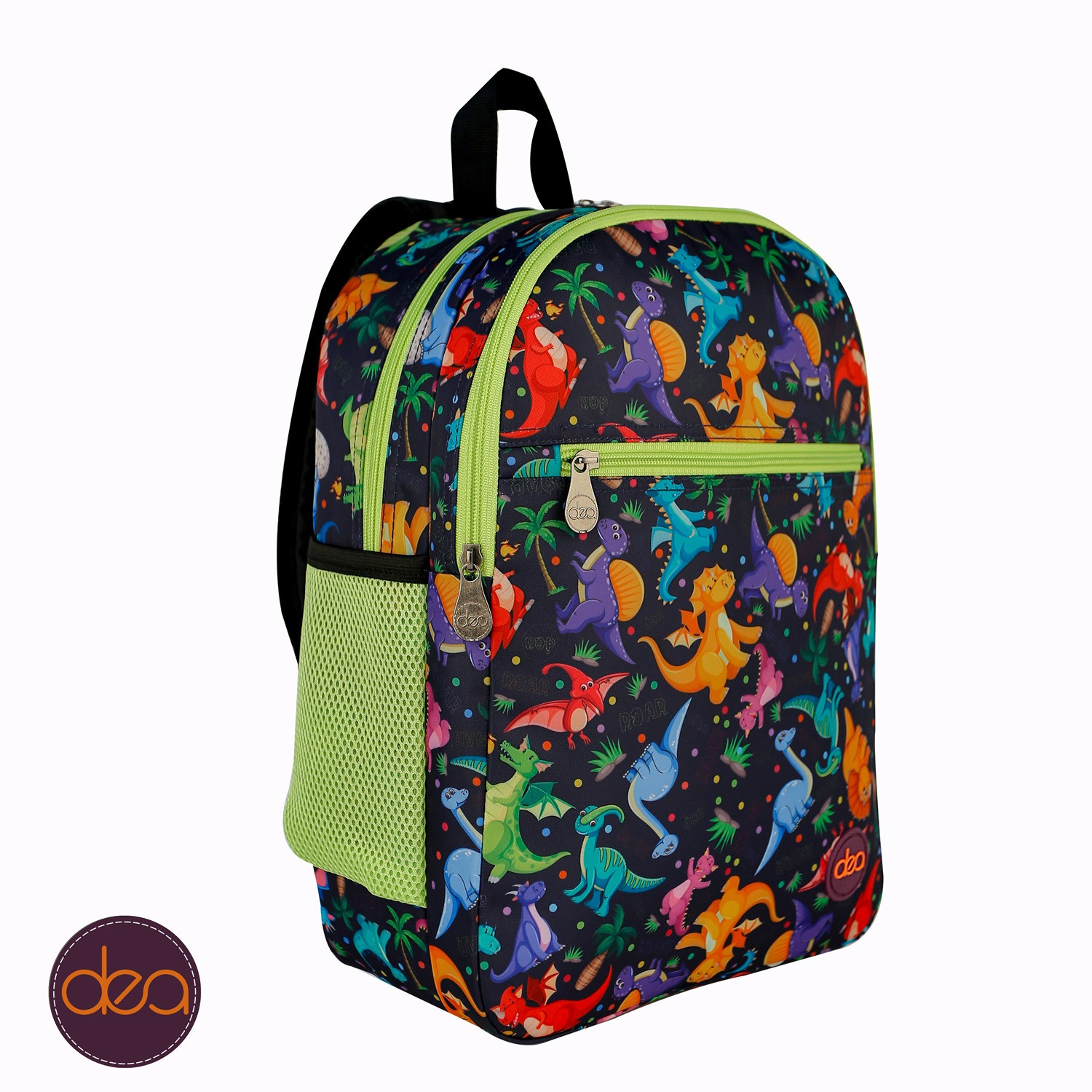Colorful Dino dea-jungle School Bag