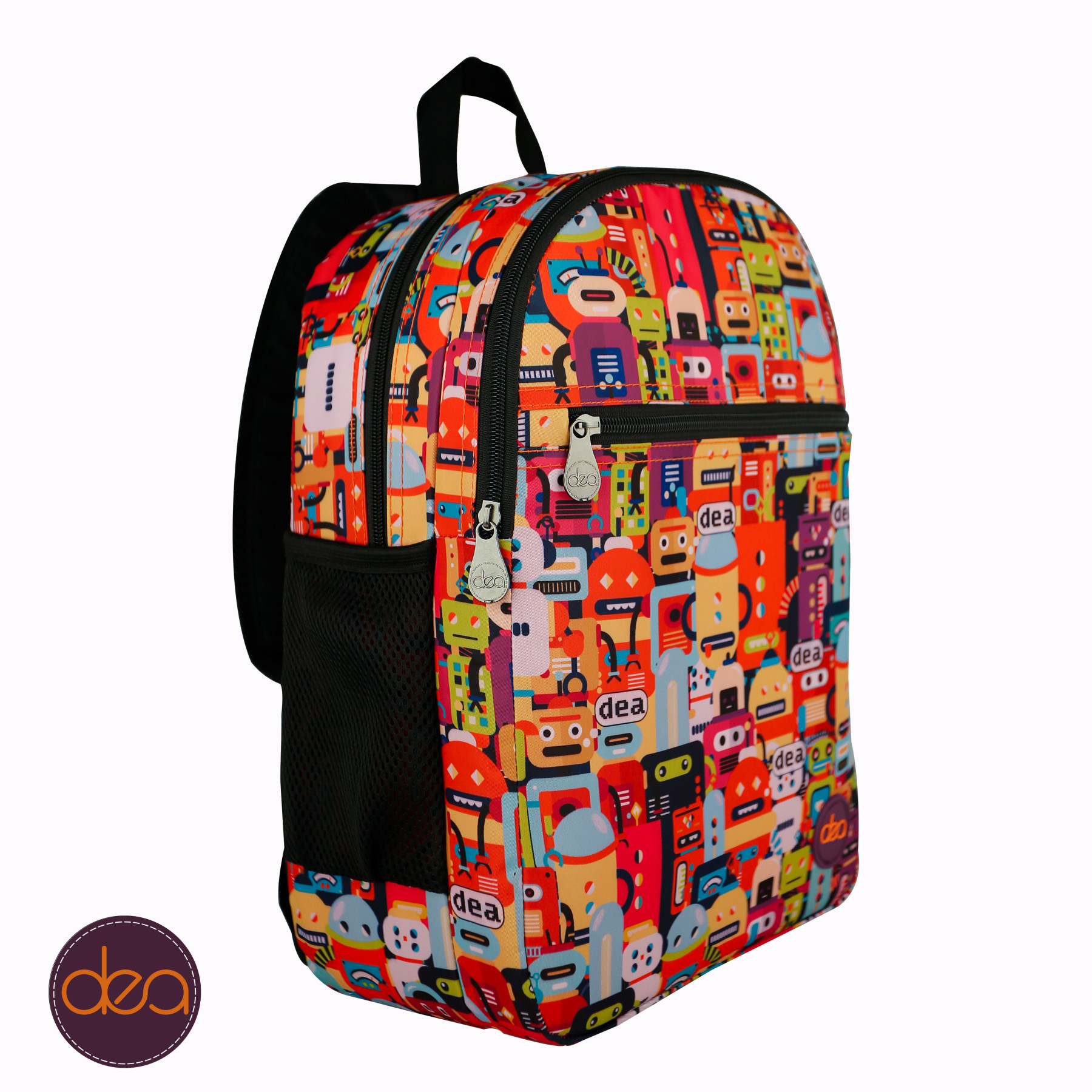 Robots dea-jungle School Bag