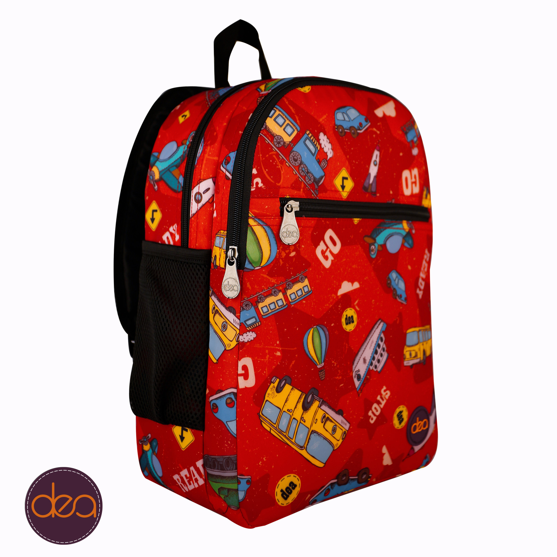 Red Motors dea-jungle School Bag