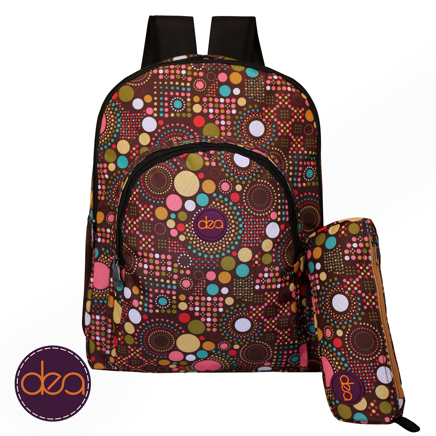 Brown dea-retro School Set 2 pcs "size 18"