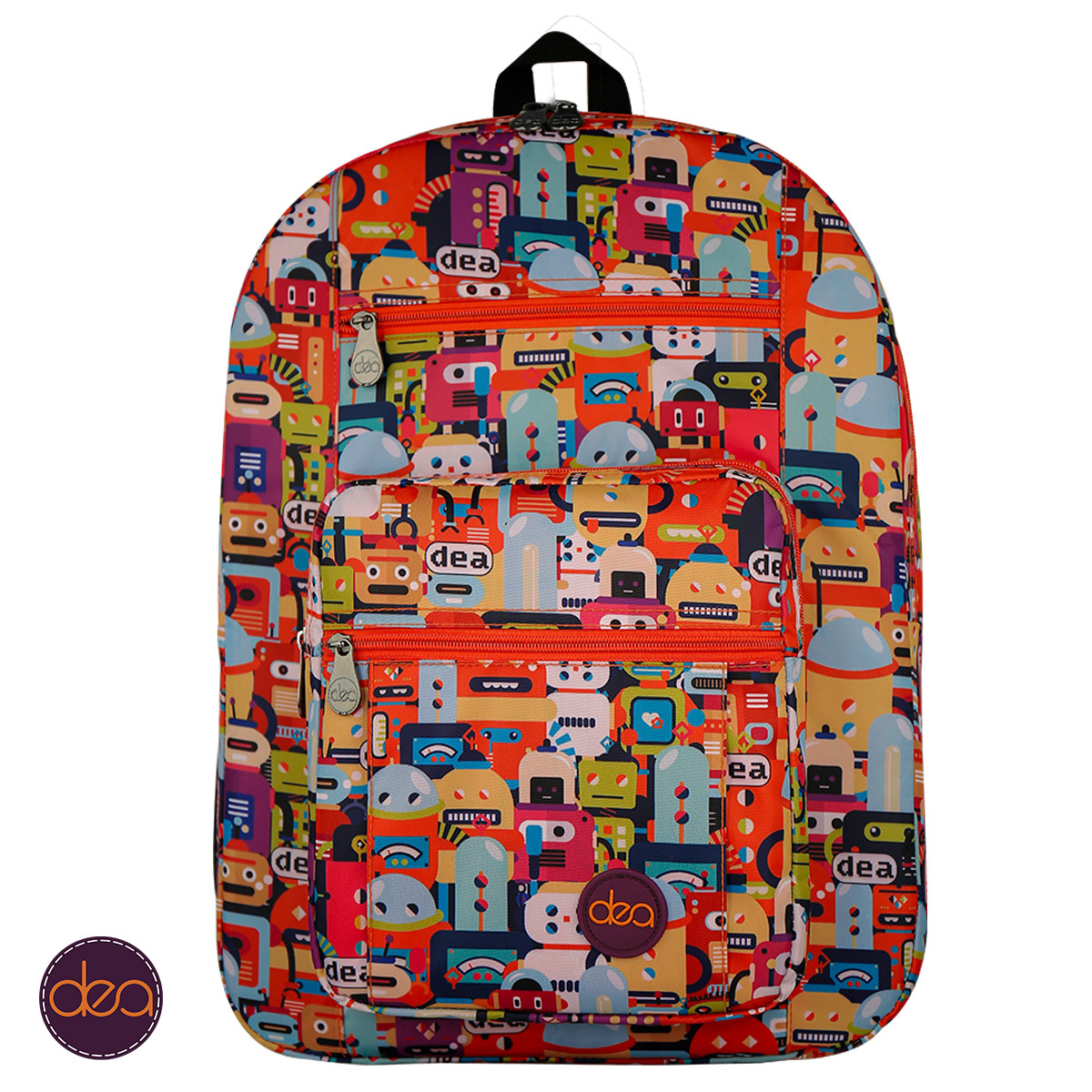 Robots dea-school backpack