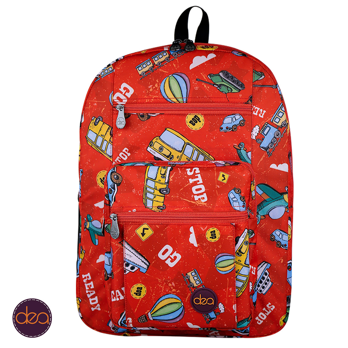 Red Motors dea school backpack 18