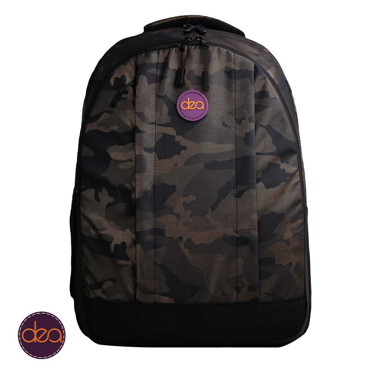 Metallic Bronze dea-strike Backpack Size 18-inch