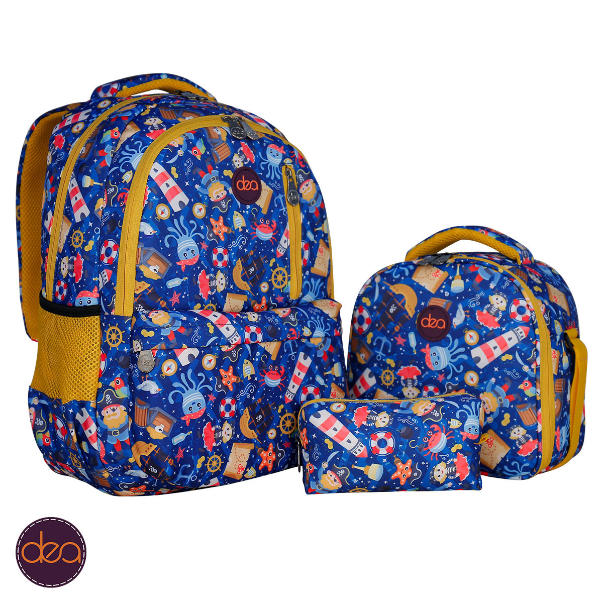 Pirates Island dea-wonder school set 3 pcs "size17"
